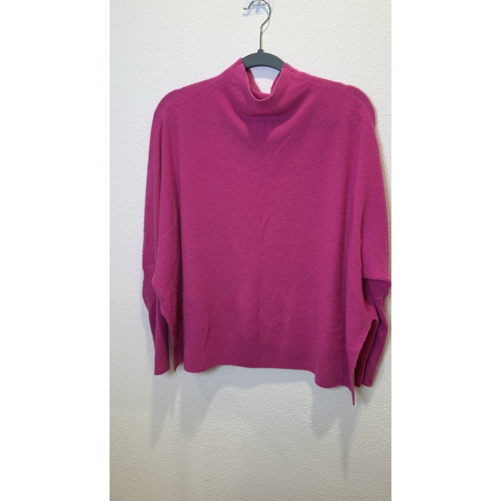 Maeve By Anthropologie Sweater Womens Medium Pink Cashmere Mock Neck Dolman